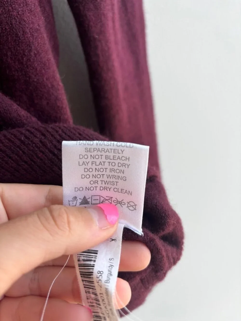 Quince 100% Mongolian Cashmere Crewneck Sweater | Size S | Burgundy